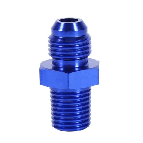 Adaptateur de raccord de fioul Aluminium Male Flare AN6 1/4"NPT droit Raccord de tuyau de fioul (1/5)