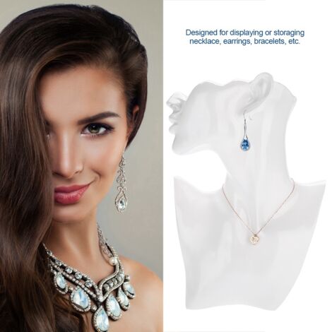 Tête De Mannequin Femme Buste Pour Perruques Et Colliers, PVC Couleur Peau, Tour De Tête 54cm