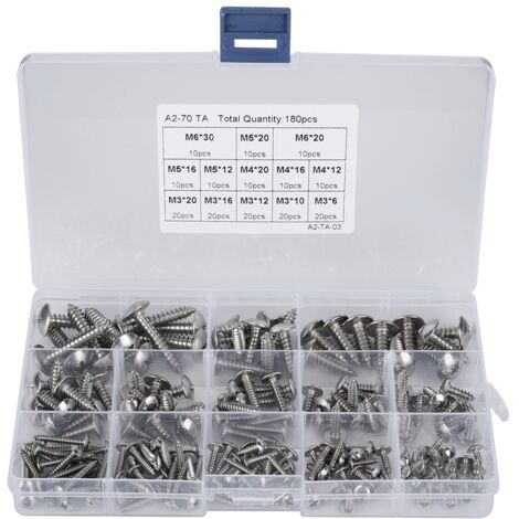 Happy-MAP Rondelle plate en acier inoxydable 304 pour vis boulon 3mm x