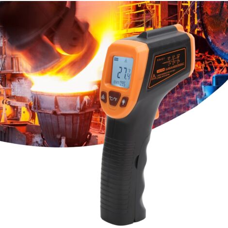 Thermomètre Infrarouge GM320S – Mesure -50°C à 600°C, écran LCD – Pour Industrie, Cuisine, Bricolage – Arrêt Automatique
