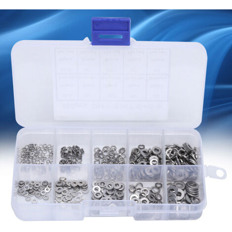 100pcs 3mm×5mm×0.1mm Rondelle plate en acier inoxydable 304 ultra