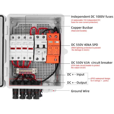 coffret de protection photovoltaique 3kw ac
