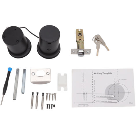 Serrure De Porte Intelligente NDavid - Ouverture Multiple (clé, Code, Empreinte, Appli) - Noir