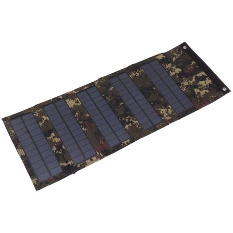 Zerodis 50W Panneau Solaire Portable Pliable Camouflage - Chargeur USB Camping Randonnée