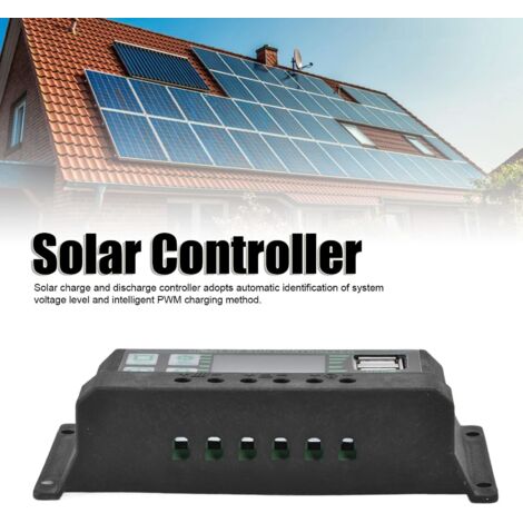 Contrôleur Solaire PWM 40A 12V/24V - Régulateur Panneau Solaire Avec Écran LCD