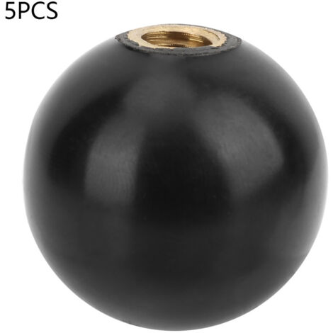 Lot De 5 Poignées Sphériques En Bakélite FTVOGUE - BM10 X 35mm Avec écrou En Cuivre Intégré M10