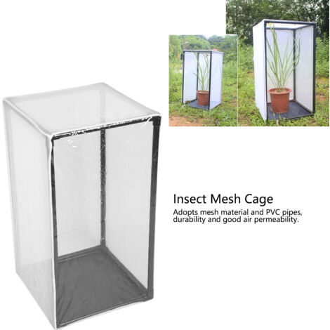60x60x90 Cage D'habitat Pour Insectes, Habitat Pour Insectes Papillons Avec Couvercle En Filet Transparent Et Pliable 73355529
