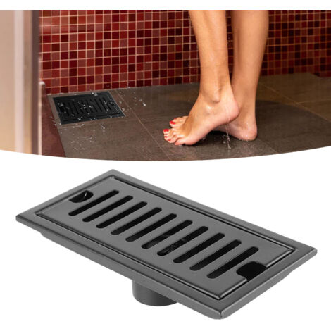 Caniveau De Douche Linéaire En Acier Inoxydable 304 - Drain Rectangulaire Avec Filtre Amovible Pour Salle De Bain Et Cuisine