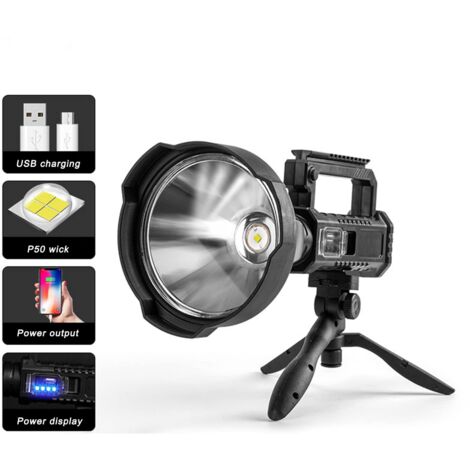 Phares Extérieurs Rechargeables Usb Double Source Lumineuse