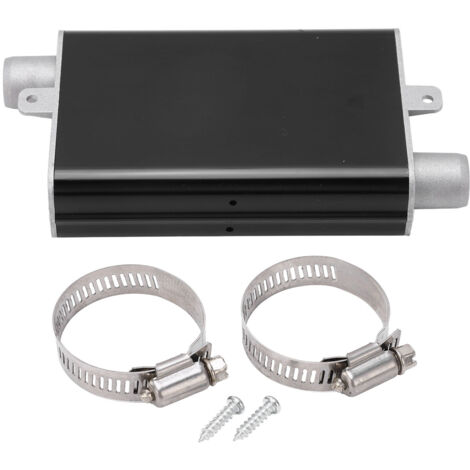24mm chauffage de stationnement tuyau d'échappement silencieux en alliage d'aluminium silencieux de chauffage droit pour Eberspacher Airtronic D2 D4 D4S noir.