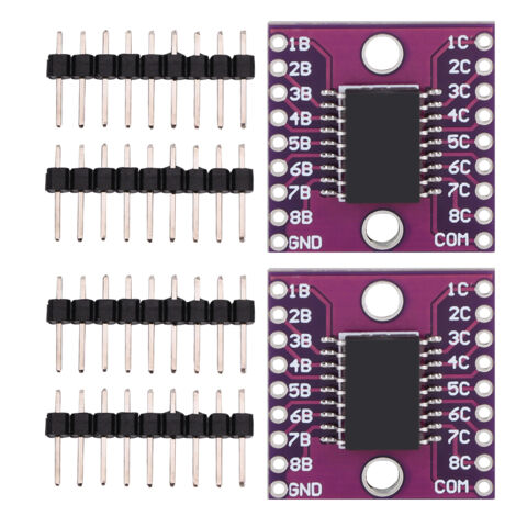 2 Pièces ULN2803A Module Darlington Tube Pilote de Tension à Courant élevé, pour Composant électrique, avec Courant de Collecteur 500mA.