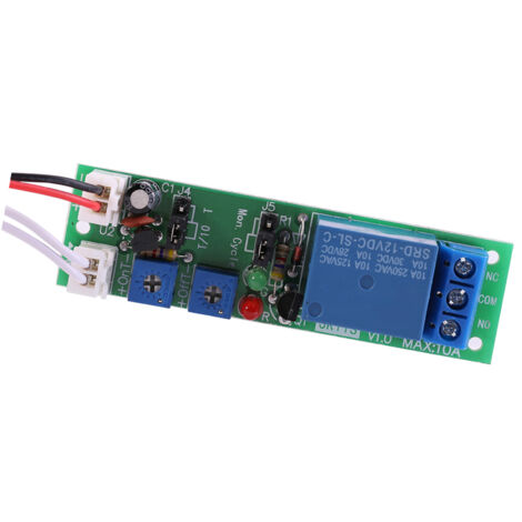 Module Minuterie Relais Réglable DC 12V Pour Temporisation - Neuf, Idéal Pour Projets électroniques