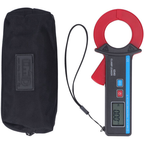 Ampèremètre de Fuite à Pince, Multimètre de Tension DC/AC pour la Mesure de Puissance, Compteur de Courant de Fuite de Haute Précision 0,00 MA-300,0 A.