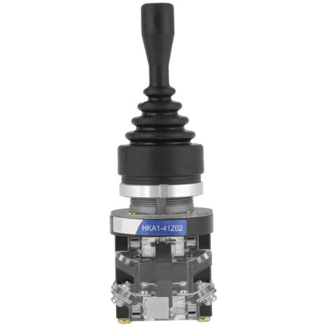Interrupteurs Sélecteurs rotatif avec Bouton HKA1-41Z02 Commutateur 2NO Retour 2 Positions Joystick Momentané Joystick pour Champ de Sécurité d'Automatisation