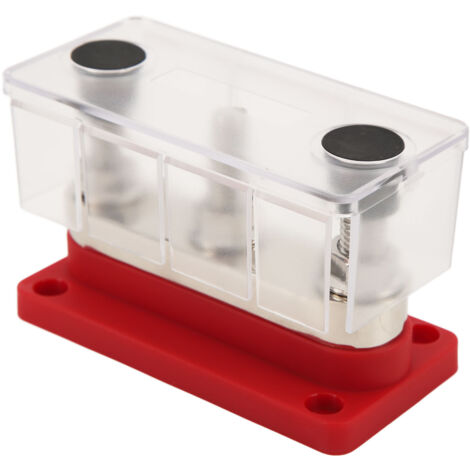 Greluma Bloc De Distribution 10 Voies – Barre Bus Batterie Positive & Négative – M6 + M4 – Auto, Marine, Camping-Car