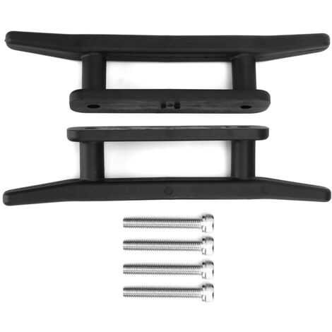2 Taquets De Pont D'amarrage ABS Pour Kayak – Noir, Avec Vis, Résistant à La Rouille