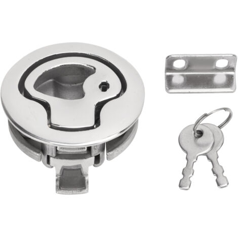 Yctze Serrure de moteur hors-bord, serrure d'acier inoxydable de moteur marin avec le matériel d'acier inoxydable de haute sécurité de 2 clés