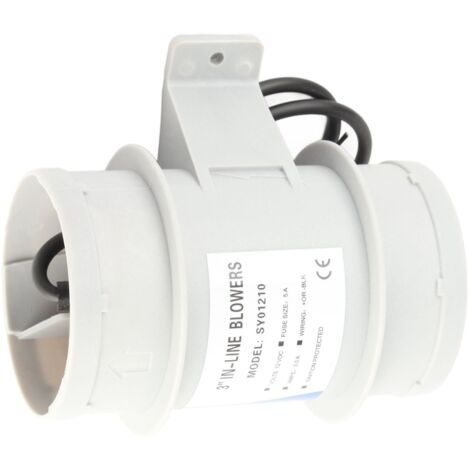 Dilwe souffleur d'air de bateau Souffleur d'air en ligne 3in 145CFM 12V