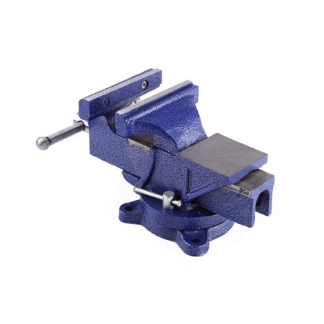 Étau D'Ingénieur Silverline 580468 Base Pivotante 100mm - Mâchoires 120mm, 8kg Fonte Résistante