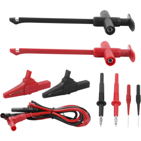 CWOQOCW Lot De 3 Sondes Magnétiques Multimètre - Têtes Magnétiques 4 Mm Banane Rouge/Noir/Vert - Accessoires Test Magnétique