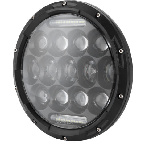 Phare LED Moto 7 Pouces 75W – Haute Luminosité 6500K Pour Wrangler – KIMISS