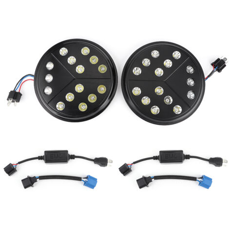 Paire De Phares Led 7 Pouces Faisceau Haut Et Bas Flèches 45w 