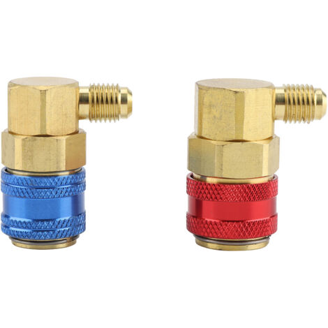 Coupleurs Rapides R134a Haut & Bas - Connecteurs Laiton Pour Climatisation Voiture