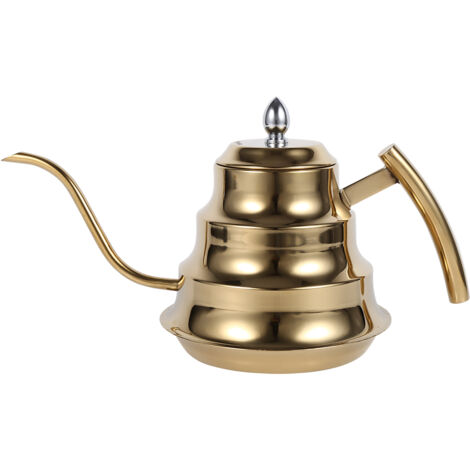 AKLOSIPY Bouilloire à thé à Col de Cygne en Acier Inoxydable, Infuseur pour café et thé – Conception Commune, capacité de 0,2 L – Compatible avec Les Cafetières et Théières – Accessoire (1/5)