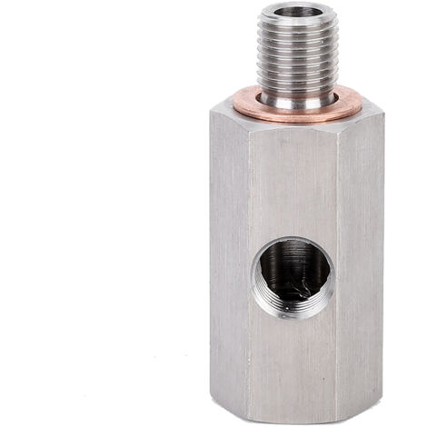 Adaptateur Pression Turbo Suuonee - Té M10x1 Capteur Huile 1/8 NPT Femelle/Mâle Inox
