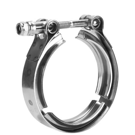 3 Pouces Collier V Bande Collier D'échappement V Bande Acier Inoxydable Collier D'échappement Turbo avec Bonnes Propriétés de Soudage et Physiques, Installation et.