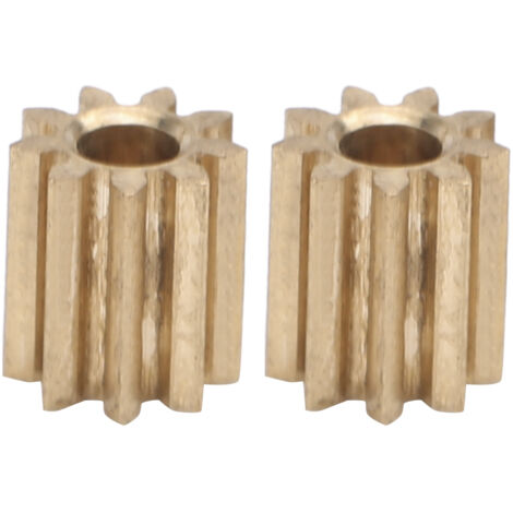 Pignon de Moteur, Engrenage en Laiton 2 Pièces, Hauteur de 5 Mm, Production Sophistiquée pour Module Lok 0,4 9 Dents pour la Modification de Voiture.