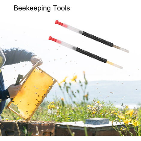 2 Pièces Ensemble d'Outils d'aptage Rétractable pour Larves d'abeilles ...