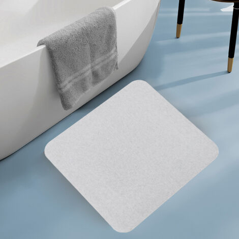 Tapis De Bain En Pierre De Diatomite - Antidérapant, Absorbe L'eau Rapidement, Design Géométrique