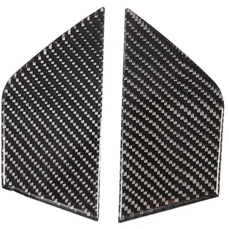 Décoration de Porte Intérieure de Voiture en Fiber de Carbone, pour W204 07-13, Légère et, 2 Pièces Noires