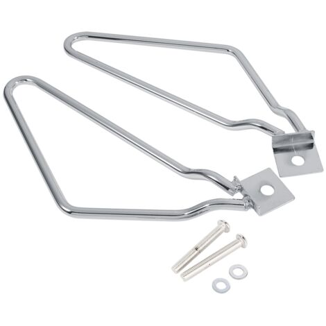 EBTOOLS pour Saddle Bag Mount Elerose 2X Supports de Fixation de sacoches de Moto(Argent)