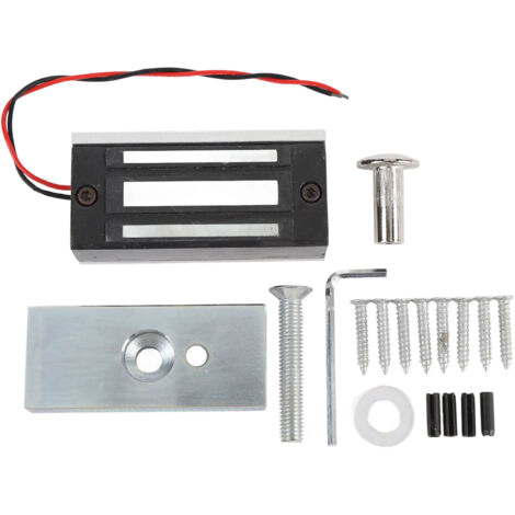Rosvola Serrure électromagnétique, Force de maintien de 60kg, Mode NC, porte magnétique électrique pour système de contrôle d'accès