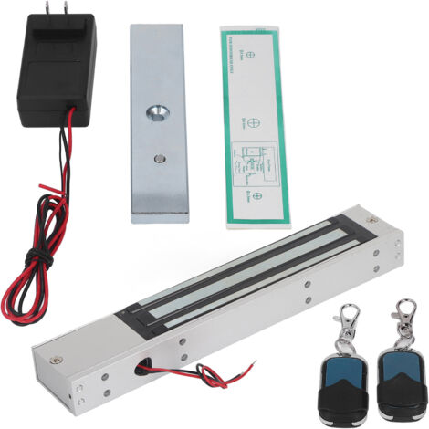Rosvola Serrure de porte magnétique électrique 280KG 600LBS avec télécommande pour portes en aluminium et verre d'évacuation