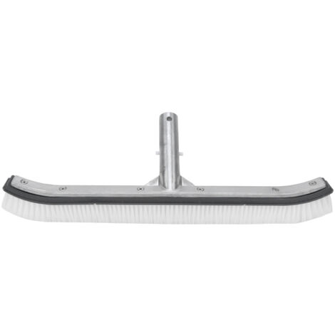 Brosse de nettoyage de piscine en aluminium 18 pouces, accessoires gris (1/5)