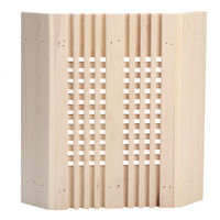 EJ.LIFE Abat-jour de sauna, abat-jour carré en bois, accessoire de sauna, lampe de sauna, housse de lampe de sauna, kit d'éclairage pour sauna, chambre à vapeur