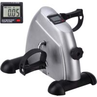 Rosvola Entraîneur à Pédales, Mini Exercise Bike Léger et Portable Vélo Pédalier Appartement avec Ecran pour la Maison et Le Bureau Adapté aux Personnes Âgées