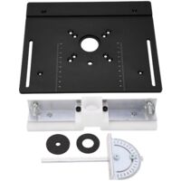 Routeur de routeur en métal plaque de base en aluminium en aluminium pour la scie à table,C