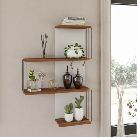 Étagère murale en mélaminé couleur pin
blanche 64 cm, également 96 cm de hauteur (1/5)