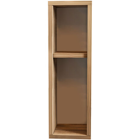 Table de chevet scandinave en panneaux de particules mélaminés – Dimensions 65x20x15 cm – 1 tiroir – Finition pin naturel
