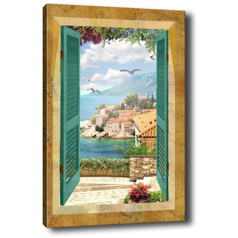 Décoration murale imprimée sur toile Painting Multicolore (1/5)