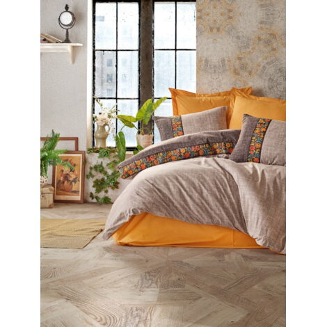 Housse de couette, housse de couette, linge de lit Set 100% Coton Mink (1/3)