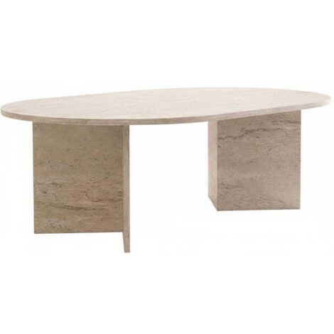 Table basse ovale en aggloméré Oscar (1/4)