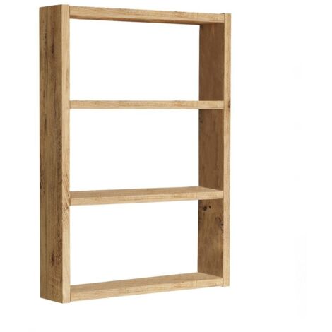 Cotecosy – Étagère murale pin atlantique 60cm x 43.2cm – Panneaux mélaminés 18mm – Multiple étagères pour objets décoratifs (1/5)