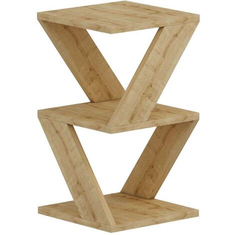 Cotecosy – Bout de canapé en panneaux de particules mélaminés – Dimensions 30x30x50 cm – Design compact pour petits espaces – Kit d'assemblage inclus