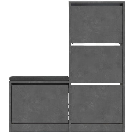 CALICOSY - Meuble à chaussures 4 portes L105 cm - Dude (1/5)