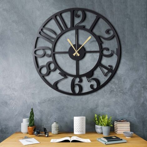 Horloge murale decorative en metal cercle xl 88651168 88651168 88651168 88651168 (1/5)